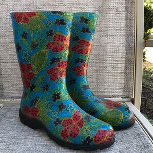 SLOGGERS  WOMEN'S RAIN & GARDEN BOOTS - MIDSUMMER BLUE